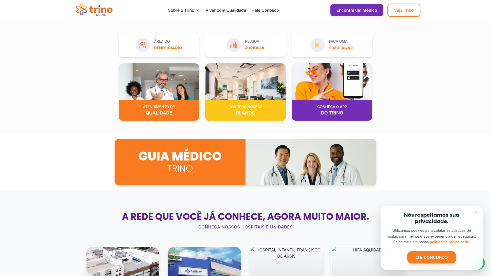 Trino Saúde | Portal de Planos de Saúde
